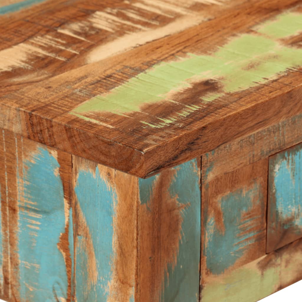 Tavolo Consolle 110x30x76 cm in Legno Massello Riciclato 376705