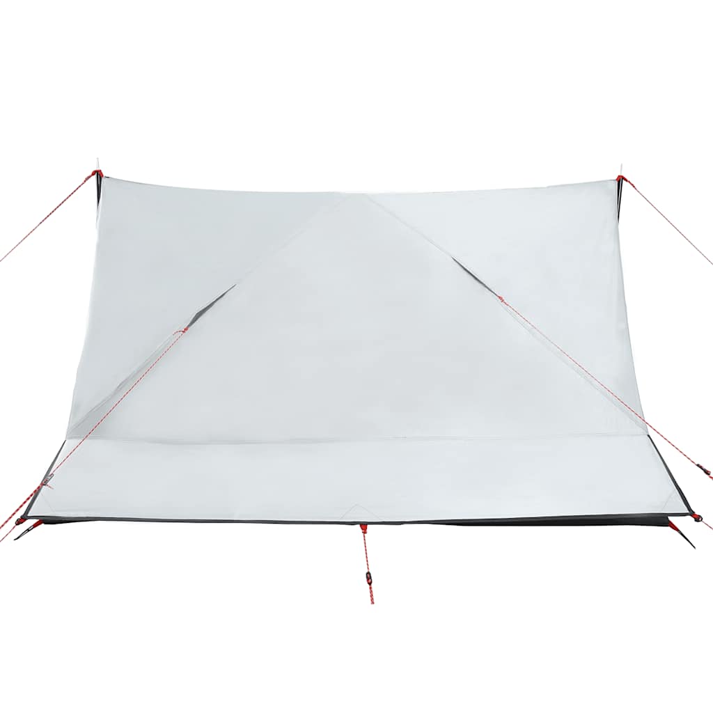 Tenda Campeggio 2 Persone Bianca Tessuto Oscurante Impermeabile 94532