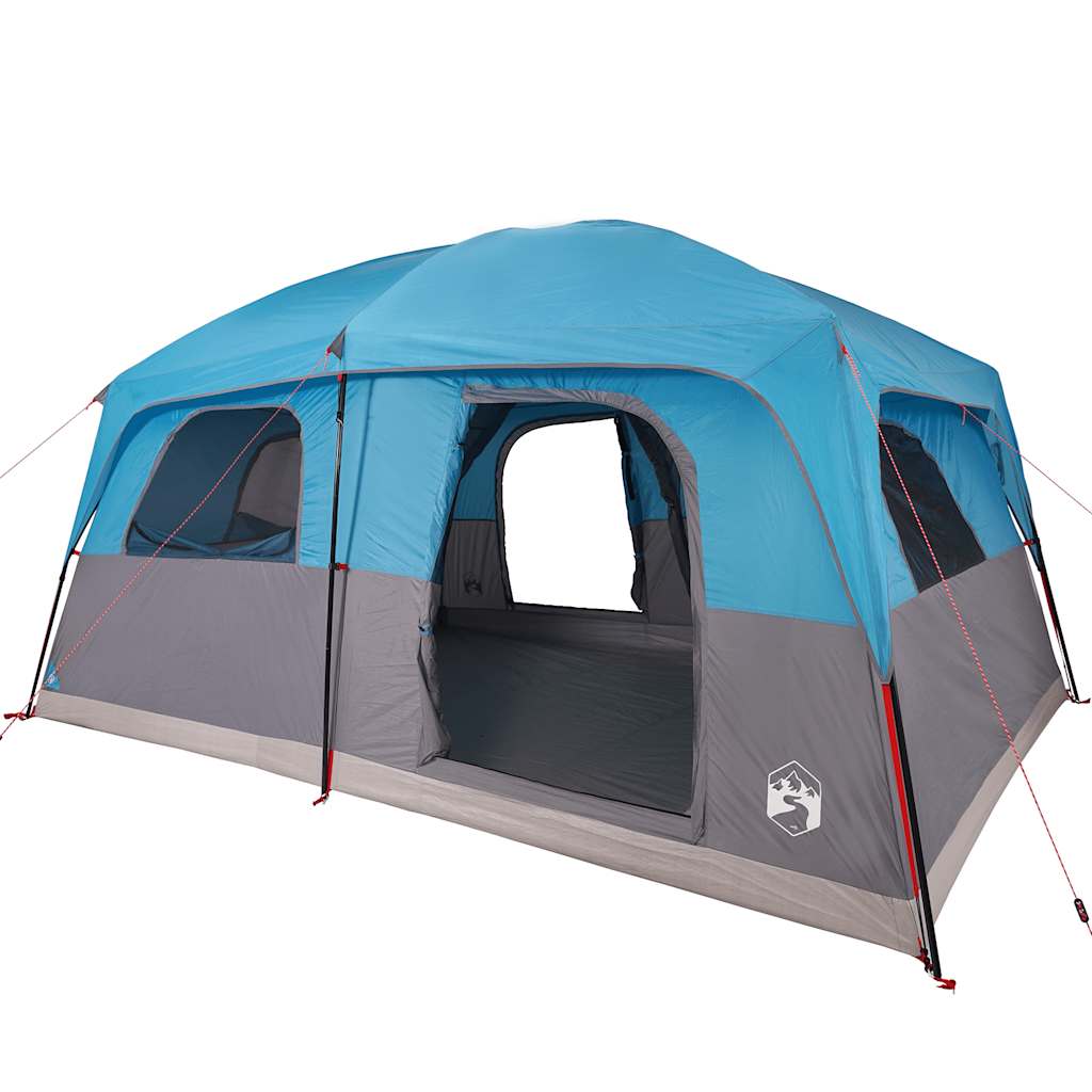 Tenda Familiare Cabina per 10 Persone Blu Impermeabile 94534