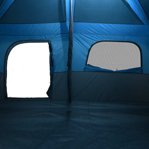 Tenda Familiare Cabina per 10 Persone Blu Impermeabile 94534