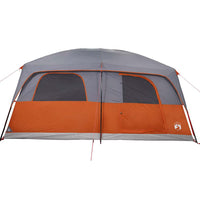 Tenda Familiare Cabina 10 Persone Grigia Arancione Impermeabile 94535