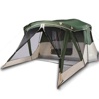 Tenda da Campeggio con Portico per 4 Persone Verde Impermeabile 94536