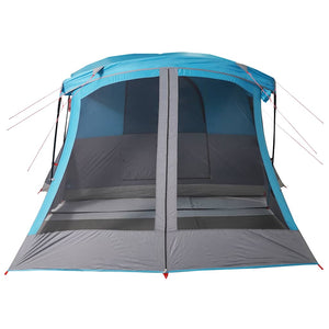Tenda da Campeggio con Portico per 4 Persone Blu Impermeabile 94537