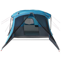 Tenda da Campeggio con Portico per 4 Persone Blu Impermeabile 94537