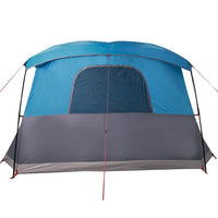 Tenda da Campeggio con Portico per 4 Persone Blu Impermeabile 94537