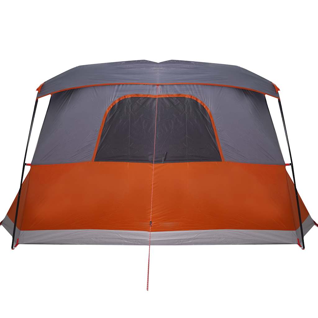 Tenda da Campeggio con Portico 4 Persone Arancione Impermeabile 94538