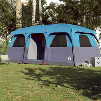 Tenda Familiare Cabina per 9 Persone Blu Impermeabile 94540