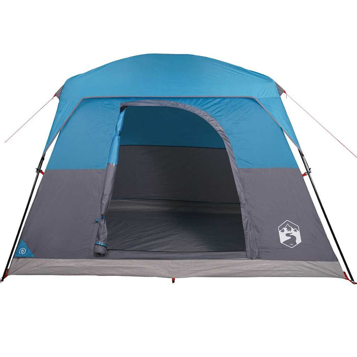 Tenda da Campeggio a Cabina per 4 Persone Blu Impermeabile 94543