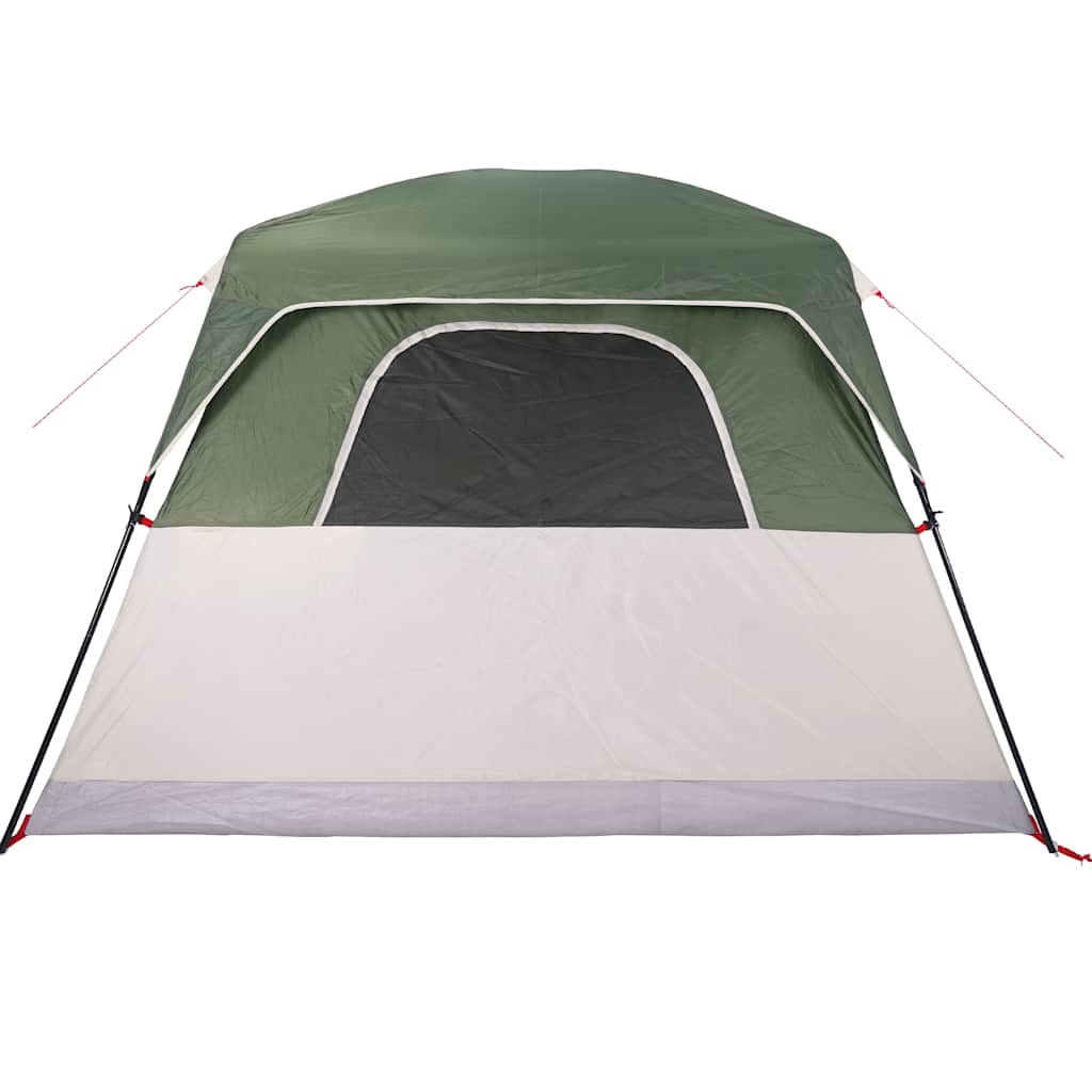 Tenda Familiare Cabina per 6 Persone Verde Impermeabile