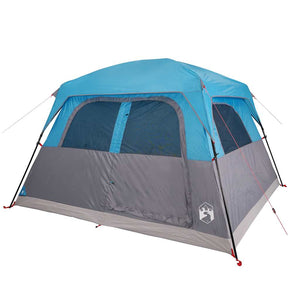 Tenda Familiare Cabina per 6 Persone Blu Impermeabile 94546