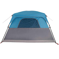 Tenda Familiare Cabina per 6 Persone Blu Impermeabile