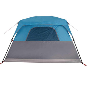 Tenda Familiare Cabina per 6 Persone Blu Impermeabile