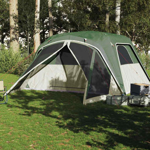 Tenda da Campeggio a Cupola per 6 Persone Verde Impermeabile 94548