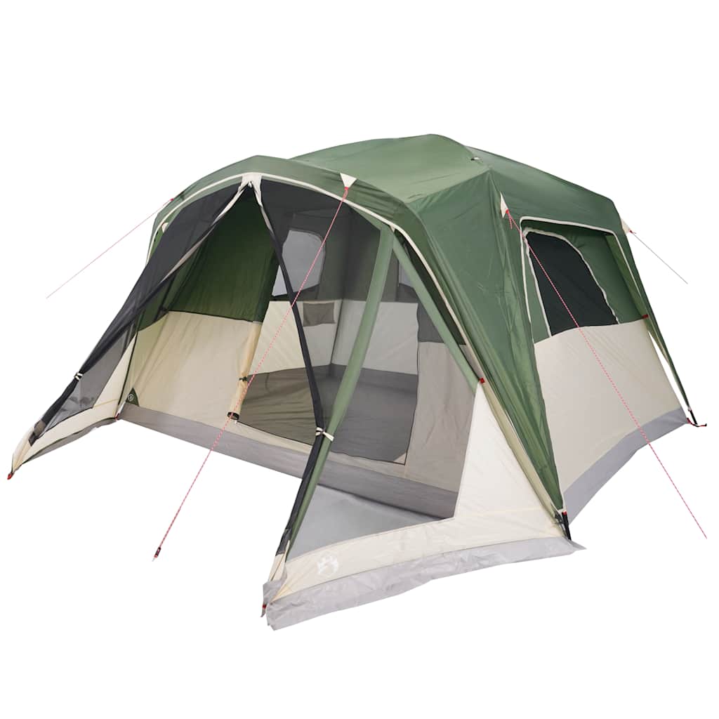 Tenda da Campeggio a Cupola per 6 Persone Verde Impermeabile 94548