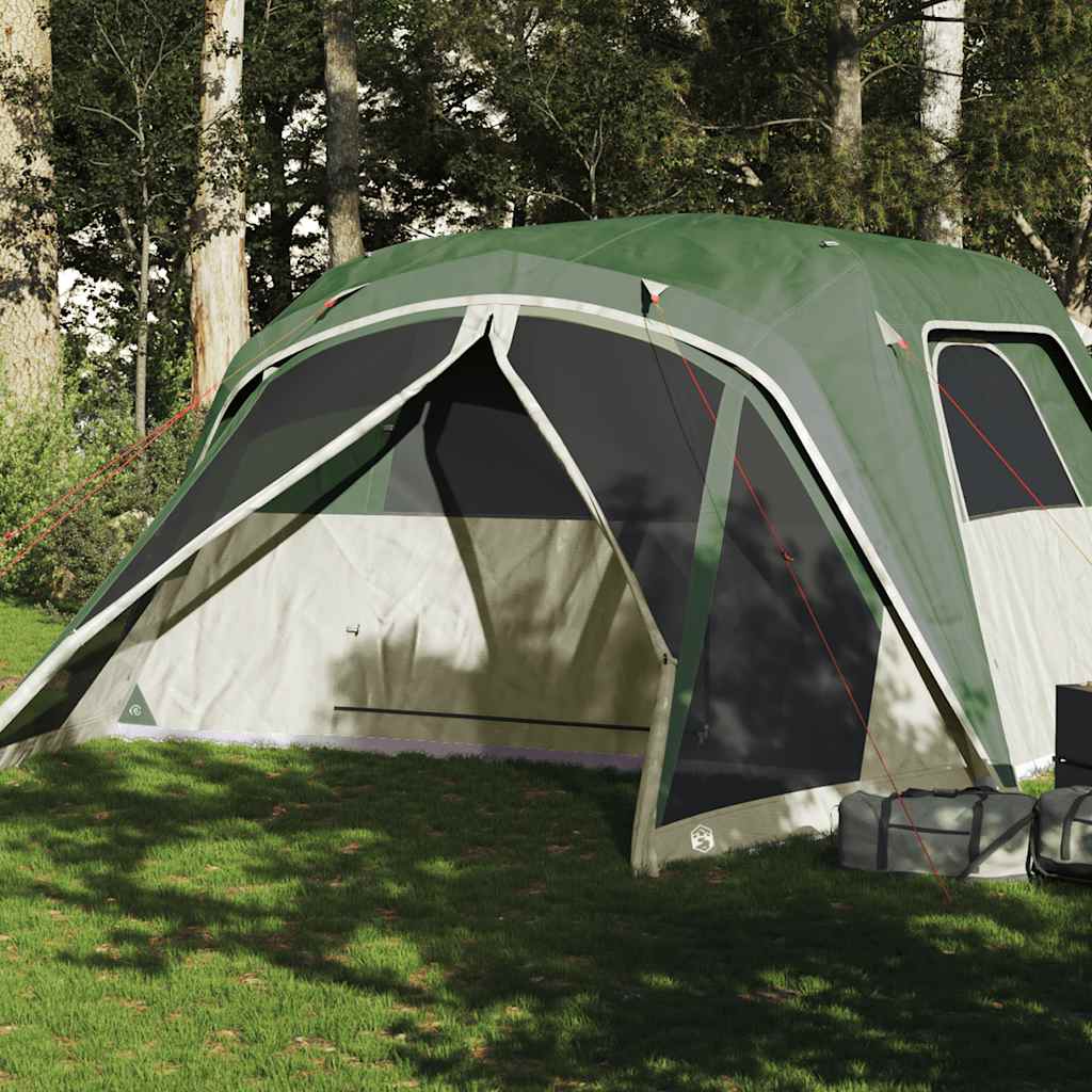 Tenda da Campeggio a Cupola per 6 Persone Verde Impermeabile 94548