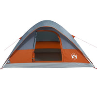 Tenda Familiare a Cupola 6 Persone Arancione Impermeabile 94553