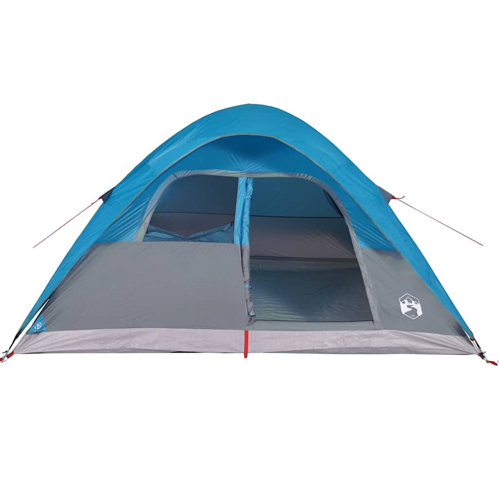 Tenda da Campeggio a Cupola per 4 Persone Blu Impermeabile 94556