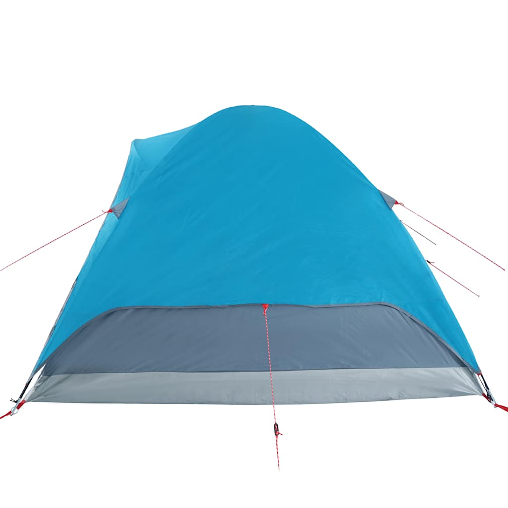 Tenda da Campeggio a Cupola per 4 Persone Blu Impermeabile