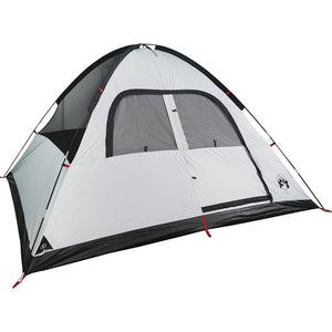 Tenda Familiare a Cupola 6 Persone Bianca Tessuto Impermeabile 94558
