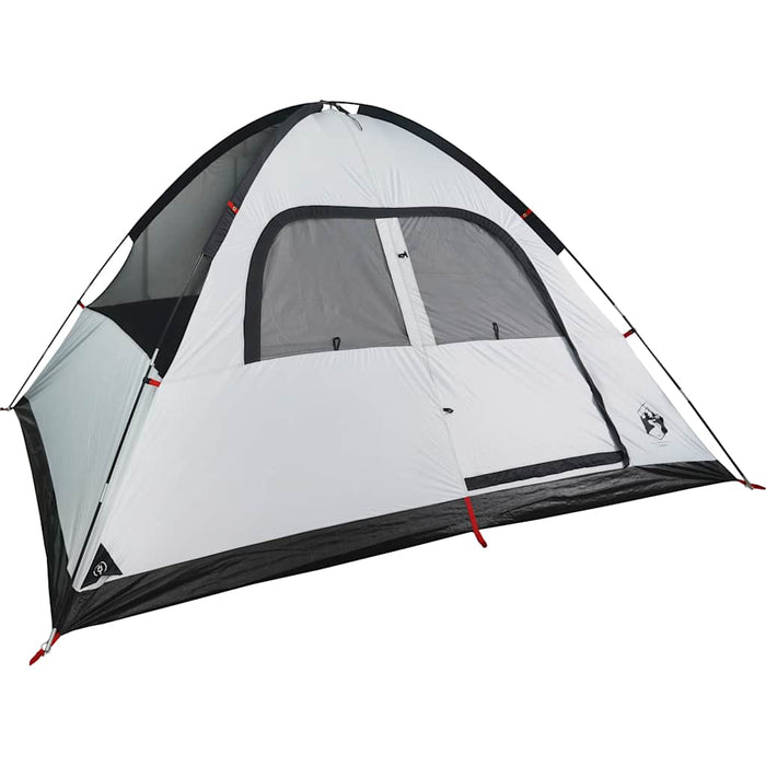 Tenda Familiare a Cupola 6 Persone Bianca Tessuto Impermeabile 94558