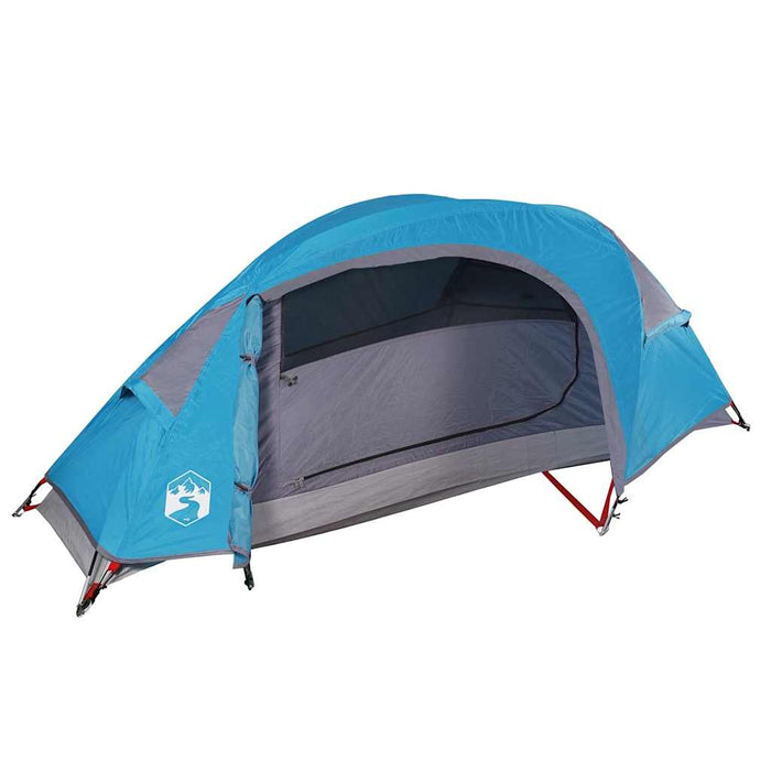 Tenda da Campeggio a Cupola per 1 Persona Blu Impermeabile 94560