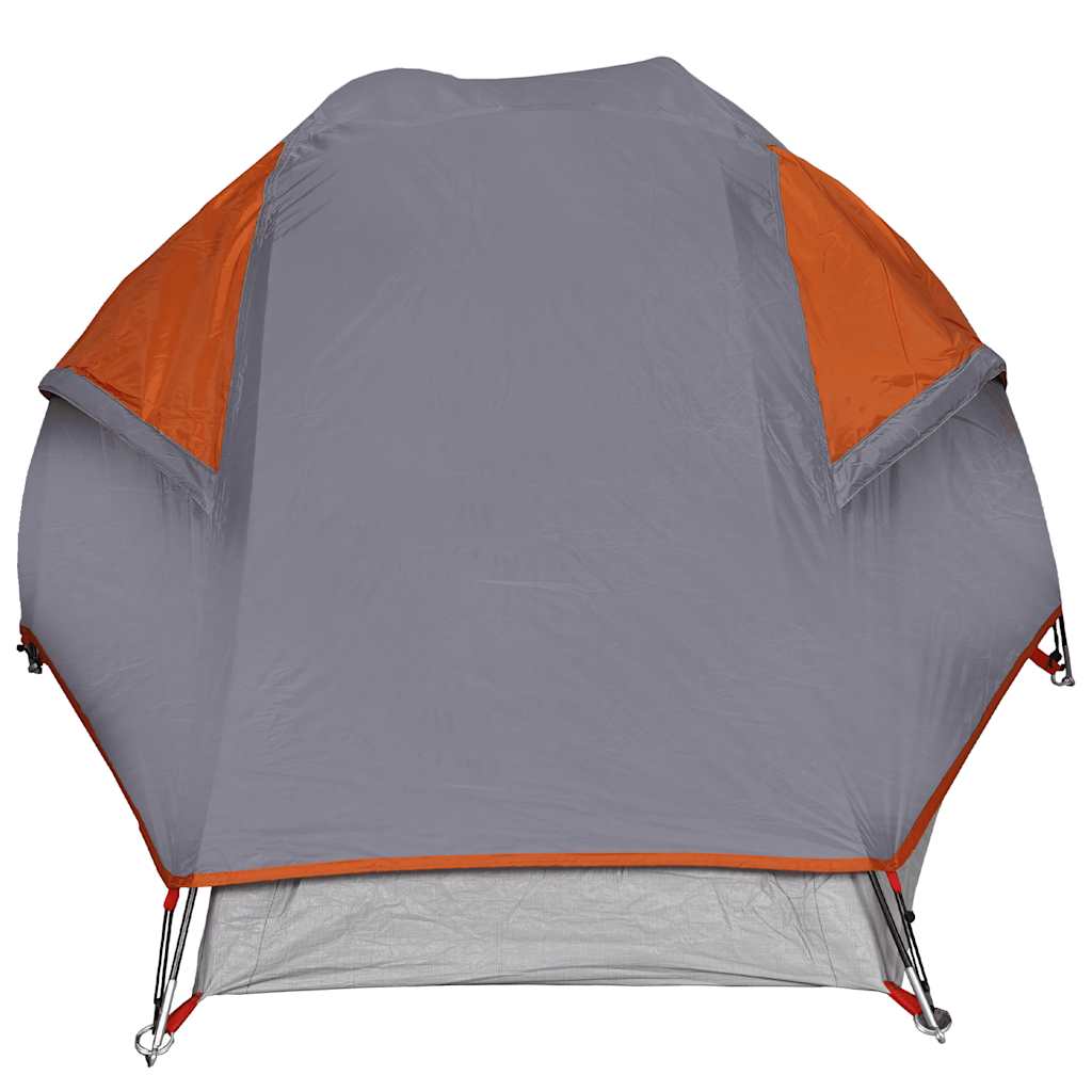 Tenda da Campeggio a Cupola 1 Persona Arancione Impermeabile 94561