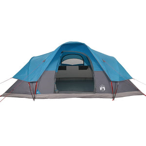 Tenda da Campeggio a Cupola per 9 Persone Blu Impermeabile