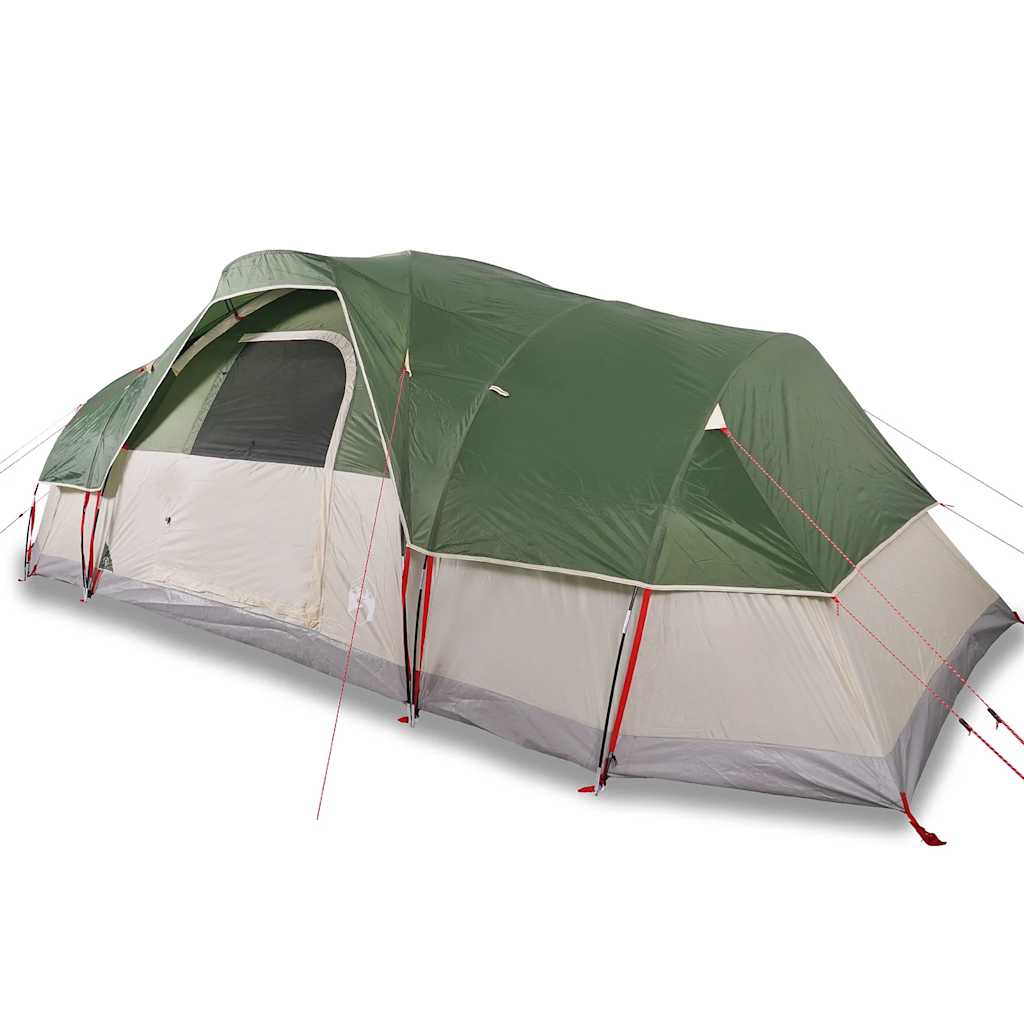 Tenda Familiare a Cupola per 11 Persone Verde Impermeabile 94566