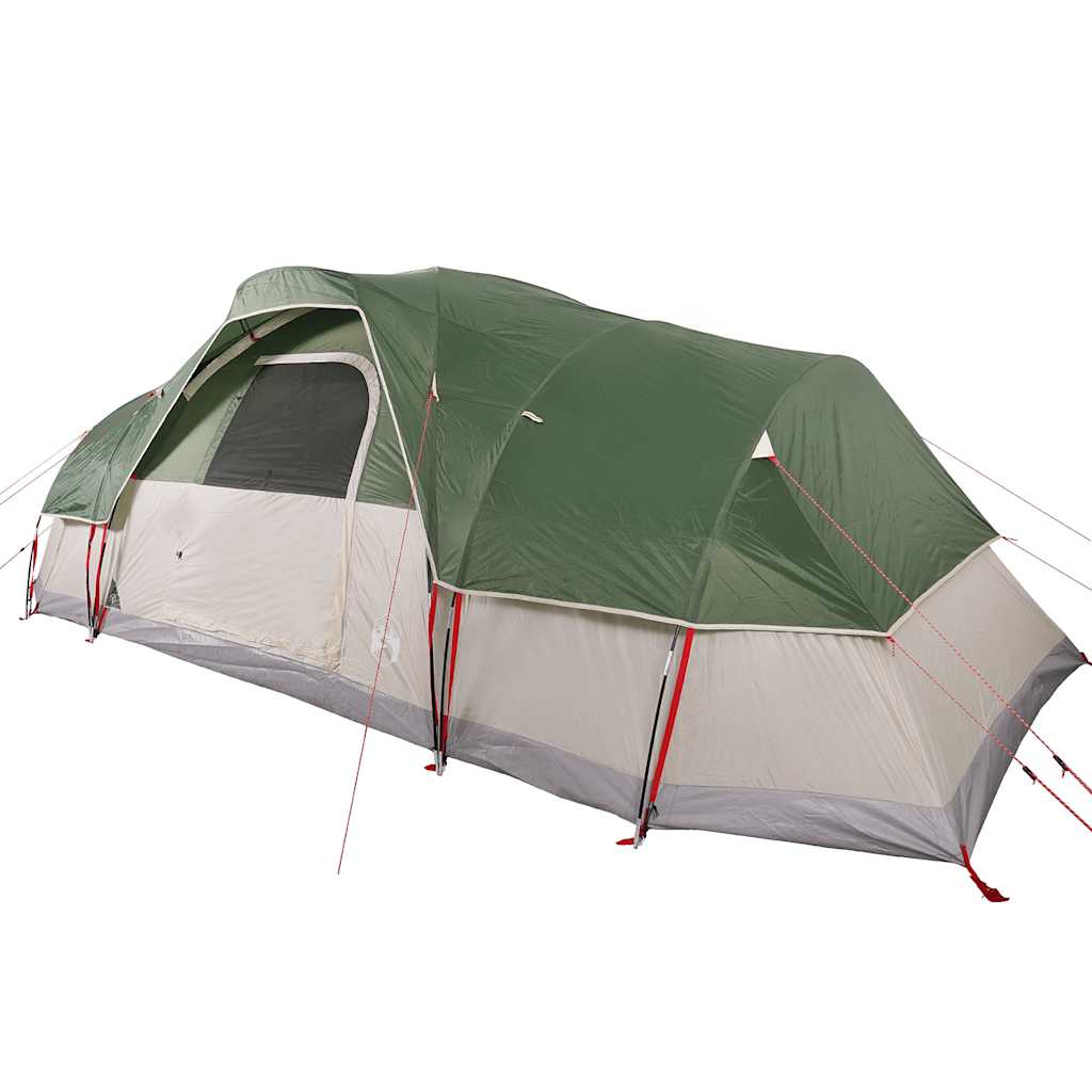 Tenda Familiare a Cupola per 11 Persone Verde Impermeabile 94566