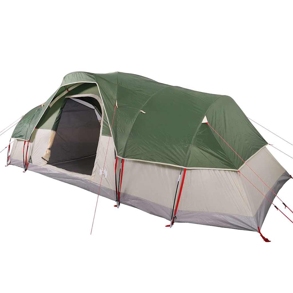 Tenda Familiare a Cupola per 11 Persone Verde Impermeabile 94566