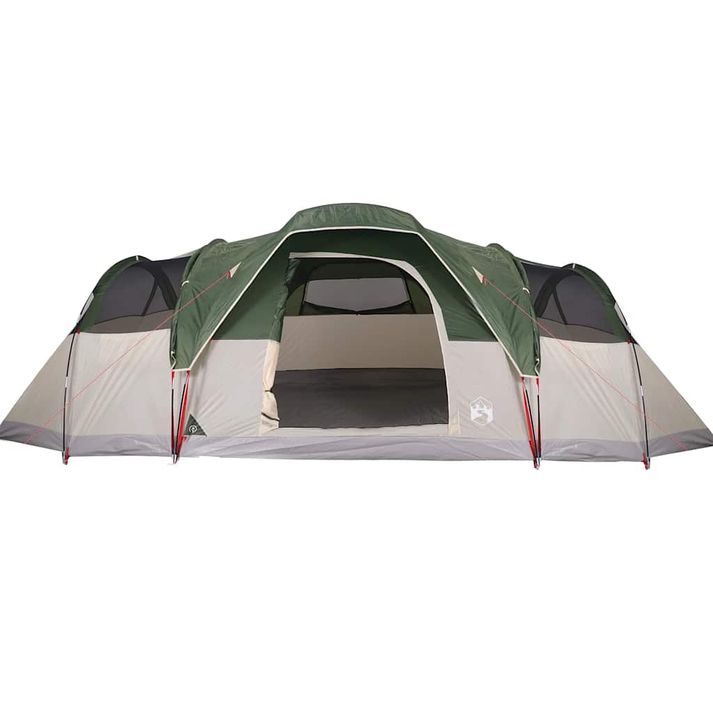 Tenda Familiare a Cupola per 11 Persone Verde Impermeabile 94566