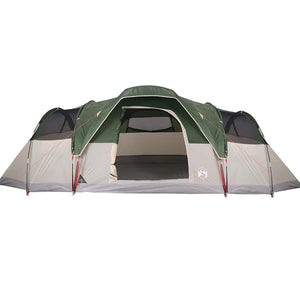 Tenda Familiare a Cupola per 11 Persone Verde Impermeabile 94566