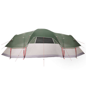 Tenda Familiare a Cupola per 11 Persone Verde Impermeabile 94566