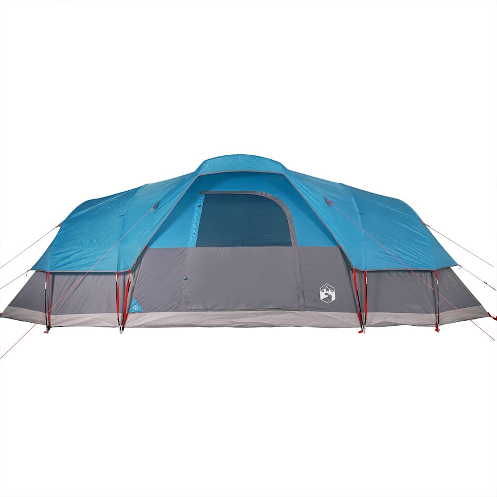 Tenda Familiare a Cupola per 11 Persone Blu Impermeabile