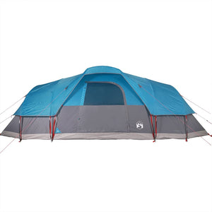 Tenda Familiare a Cupola per 11 Persone Blu Impermeabile