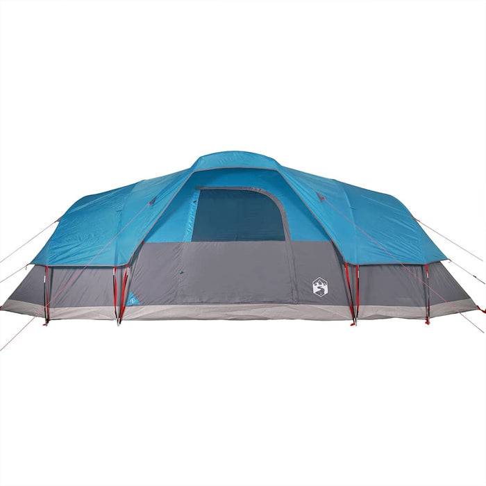 Tenda Familiare a Cupola per 11 Persone Blu Impermeabile