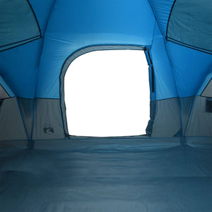 Tenda Familiare a Cupola per 11 Persone Blu Impermeabile