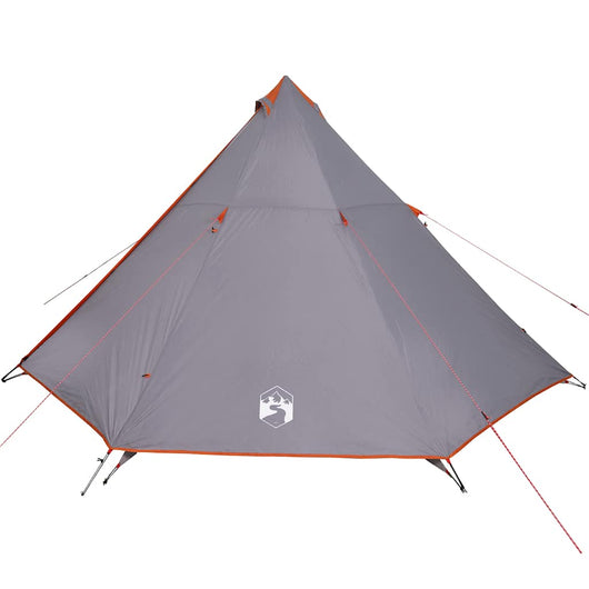 Tenda Familiare Tipi 8 Persone Grigia e Arancione Impermeabile 94584
