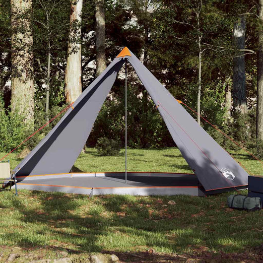 Tenda Familiare Tipi 8 Persone Grigia e Arancione Impermeabile 94584
