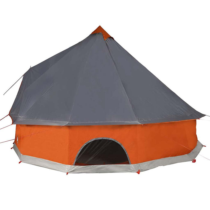 Tenda Familiare Tipi 6 Persone Grigia e Arancione Impermeabile