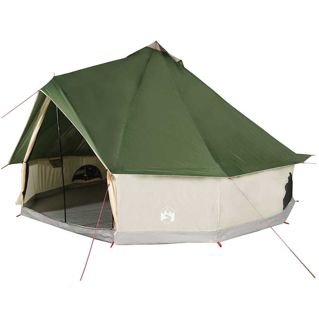 Tenda Familiare Tipi per 12 Persone Verde Impermeabile