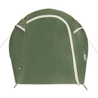 Tenda da Campeggio a Tunnel per 3 Persone Verde Impermeabile 94600