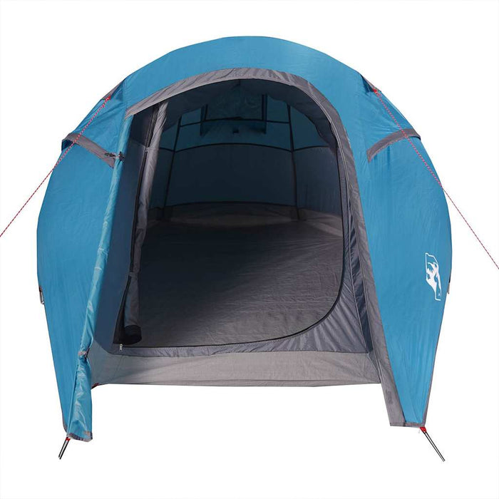 Tenda da Campeggio a Tunnel per 2 Persone Blu Impermeabile 94605