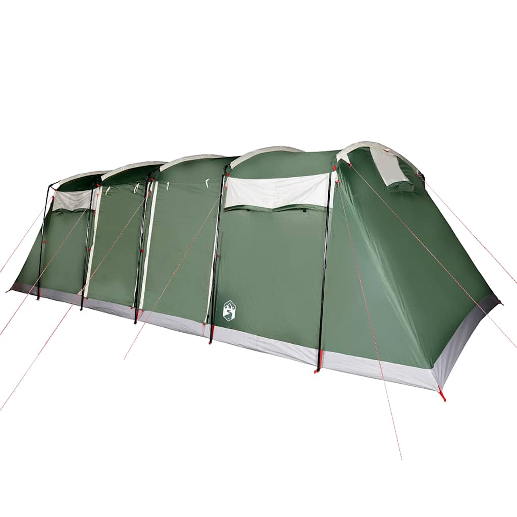 Tenda Familiare a Tunnel per 8 Persone Verde Impermeabile 94616