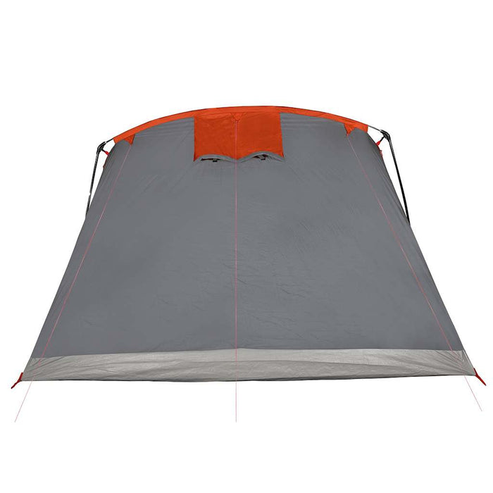 Tenda Familiare a Tunnel 8Persone Grigia Arancione Impermeabile