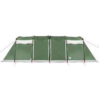 Tenda Familiare a Tunnel per 10 Persone Verde Impermeabile 94619