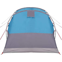Tenda da Campeggio a Tunnel per 3 Persone Blu Impermeabile 94623