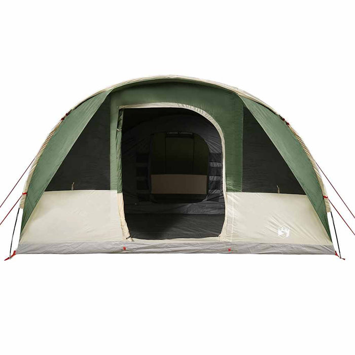 Tenda Familiare a Tunnel per 7 Persone Verde Impermeabile 94625
