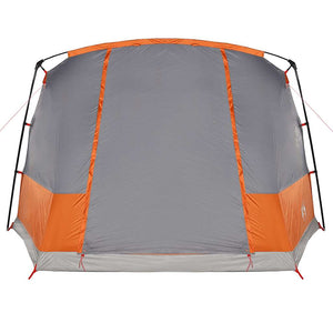 Tenda da Campeggio a Tunnel per 4 Persone Grigio e Arancione 94630