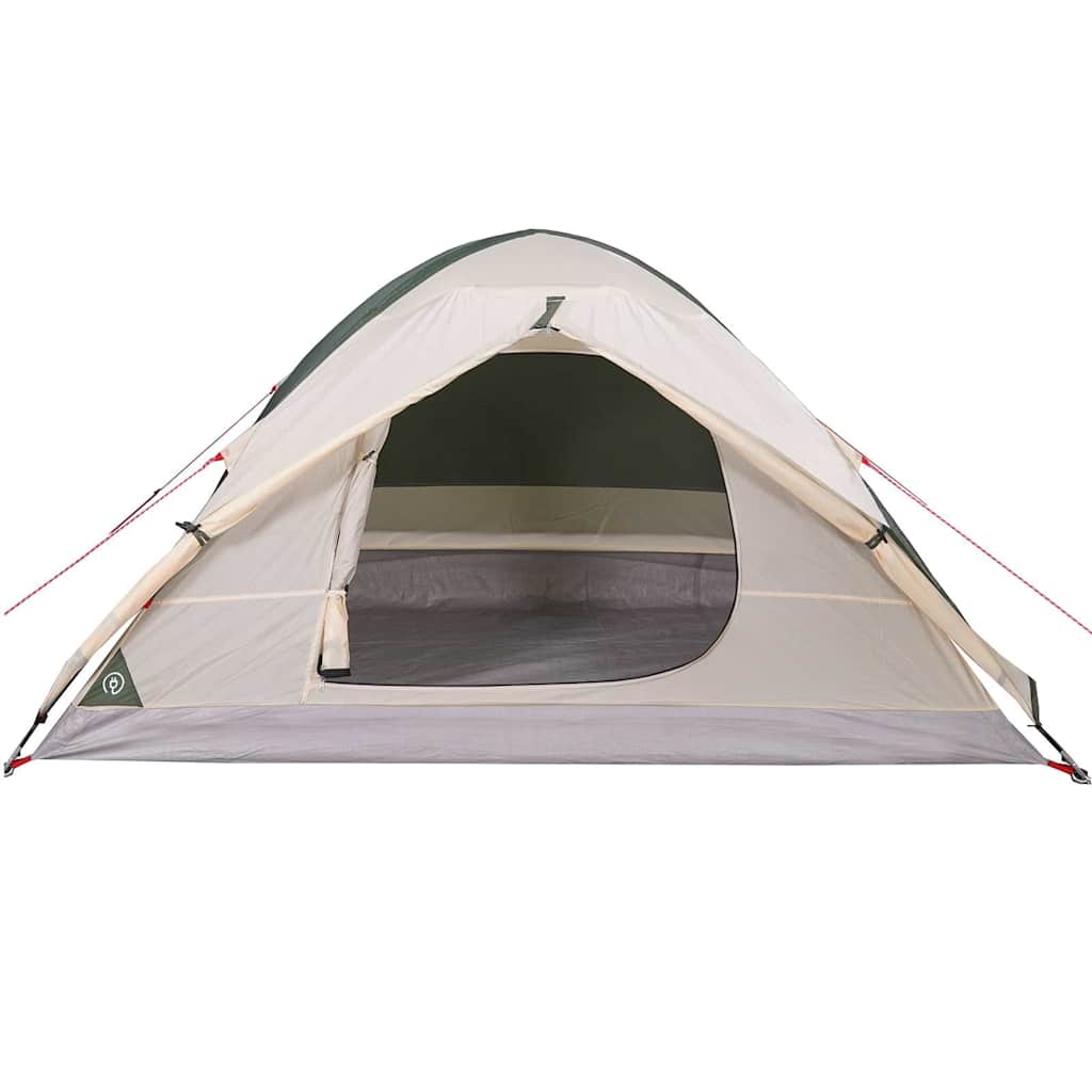 Tenda da Campeggio a Cupola per 2 Persone Verde Impermeabile 94643